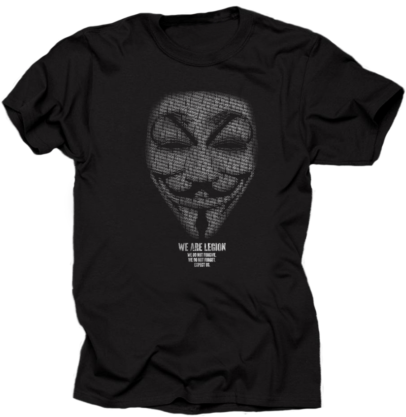 Anonymous We are Legion Transparent 